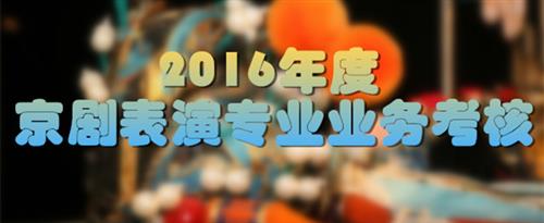 淫水泛滥的书国家京剧院2016年度京剧表演专业业务考...